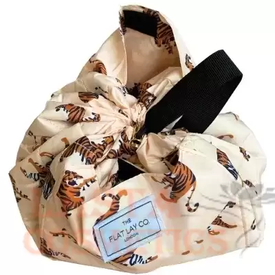 The Flat Lay Co. Drawstring Bag - Beige Tigers