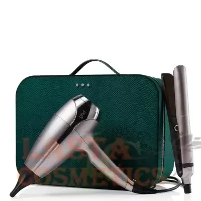 ghd Platinum+ & Helios Limited Edition - Hair Straightener & Hair Dryer in Warm Pewter