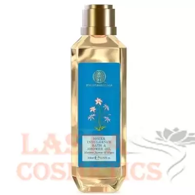 Forest Essentials Sheer Indulgence Bath and Shower Oil, Madurai Jasmine and Mogra (Various Sizes)