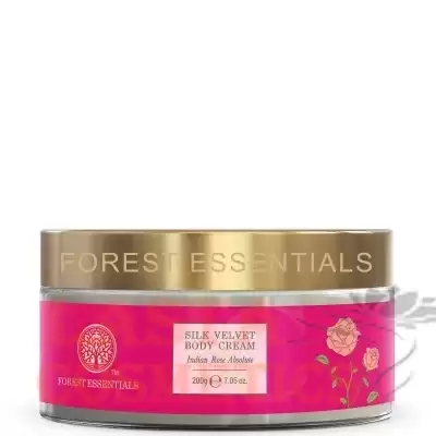 Forest Essentials Silk Velvet Body Cream - Indian Rose Absolute 200g