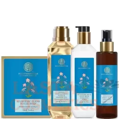 Forest Essentials Madurai and Jasmine Milk Body Care Regime