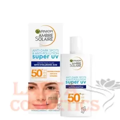 Garnier Ambre Solaire Ultra-Light Sensitive Sun Protection Face Fluid SPF50+ 40ml