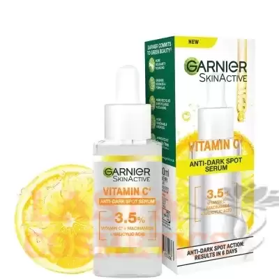 Garnier 3.5% Vitamin C, Niacinamide, Salicylic Acid, Brightening and Anti Dark Spot Serum 30ml